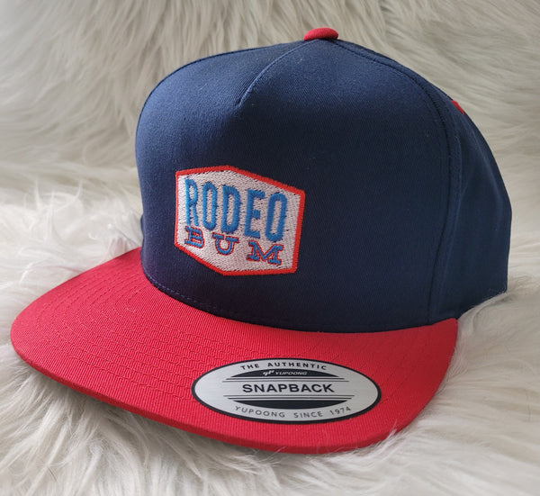 RODEO BUM Embroidered Yupoong Classics Flat Bill Trucker Hat